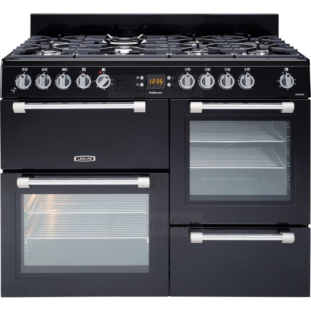 Leisure Cookmaster 110cm Dual Fuel Range Cooker | Black