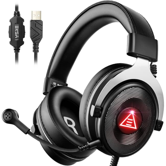 Eksa E900 Gaming Headset Noise Cancelling - Black | E900-PLUS