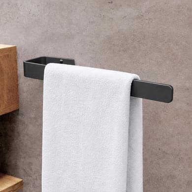 Anthracite Single Towel Bar 380mm - Margo