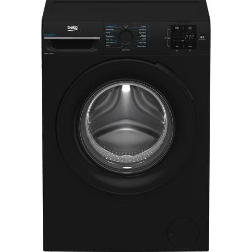 BEKO 9KG 1400 SPIN WASHING MACHINE - BLACK - 9KG WASH IN 28MINUTES