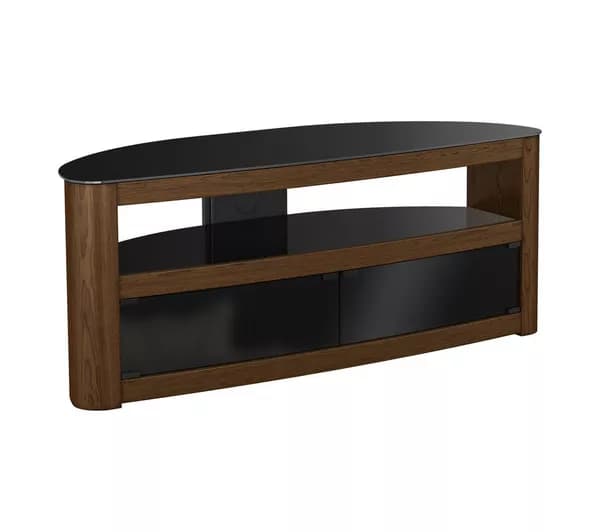 AVF Burghley 1250 mm Curved TV Stand for up to 65" TVs - Walnut