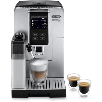 Refurbished Delonghi Dinamica Plus Automatic Bean to Cup Coffee Machine with Auto Milk Silver