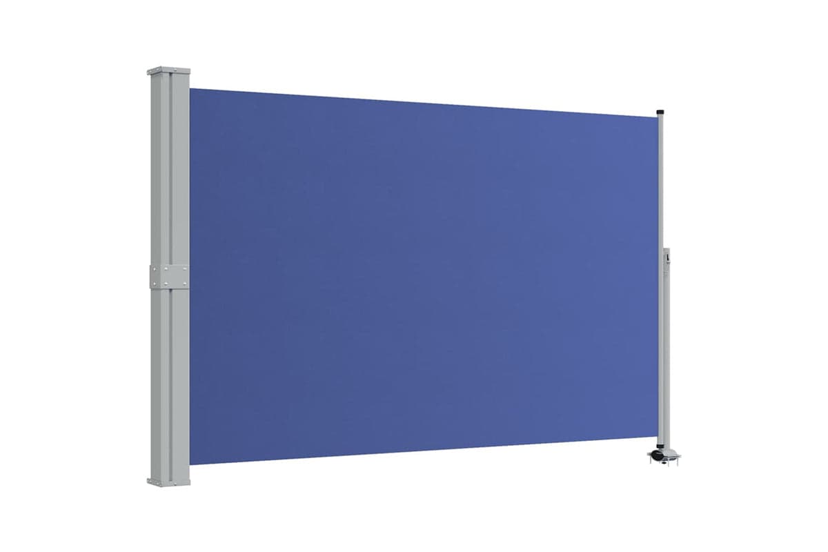 vidaXL Patio Retractable Side Awning 160x300cm Blue