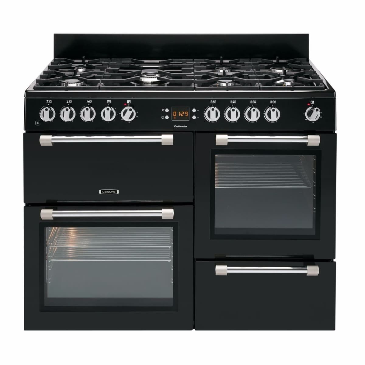 Leisure CK100F232K, Cookmaster, 100cm, Dual Fuel, Range Cooker, Black