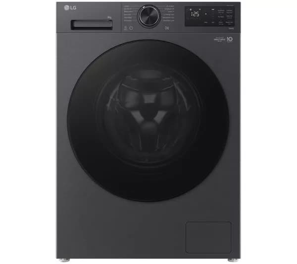 LG Series 3 Counter-Depth MAX F2X50S9TBB WiFi-enabled 9 kg 1200 Spin Washing Machine - Black
