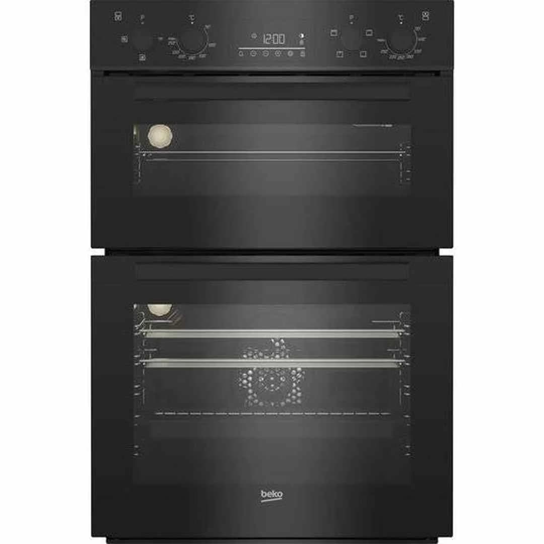 Beko RecycledNet Electric Double Oven - Black | BBDF22300B
