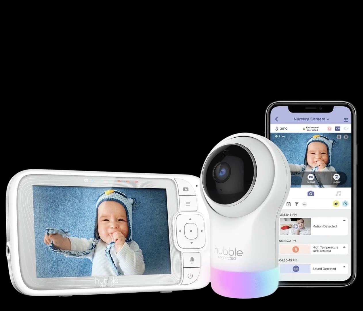 Hubble Nursery Pal Glow+ Smart Digital Video Baby Monitor
