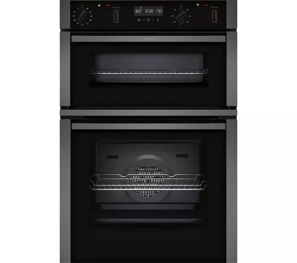 NEFF N50 U2ACM7HG0B Electric Double Smart Oven - Graphite