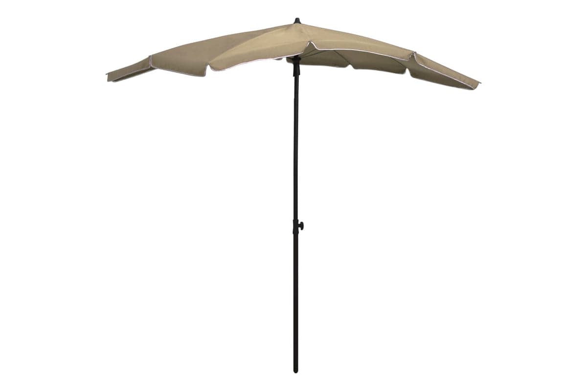 vidaXL 315554 Garden Parasol With Pole 200x130cm Taupe