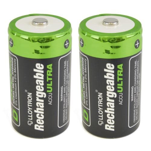 LLOYTRON D Type Rechargeable Batteries...