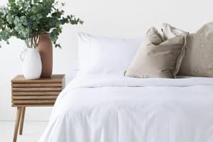 The Linen Room  | Gemma Duvet Cover Set | White | Double