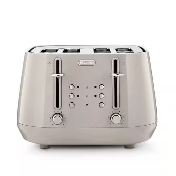DeLonghi Eclettica 1800W 4 Slice Toaster - Beige | CTY4003.BG