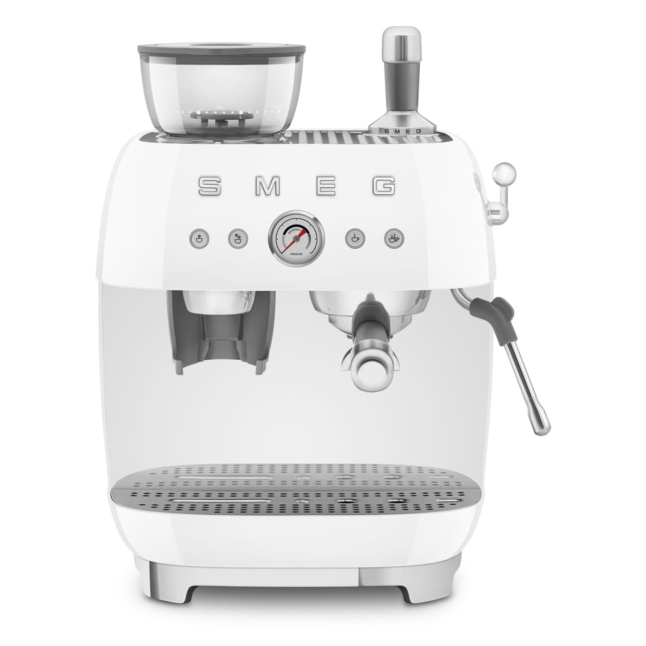 Smeg Espresso Bean To Cup Coffee Machine - White | EGF03WHUK