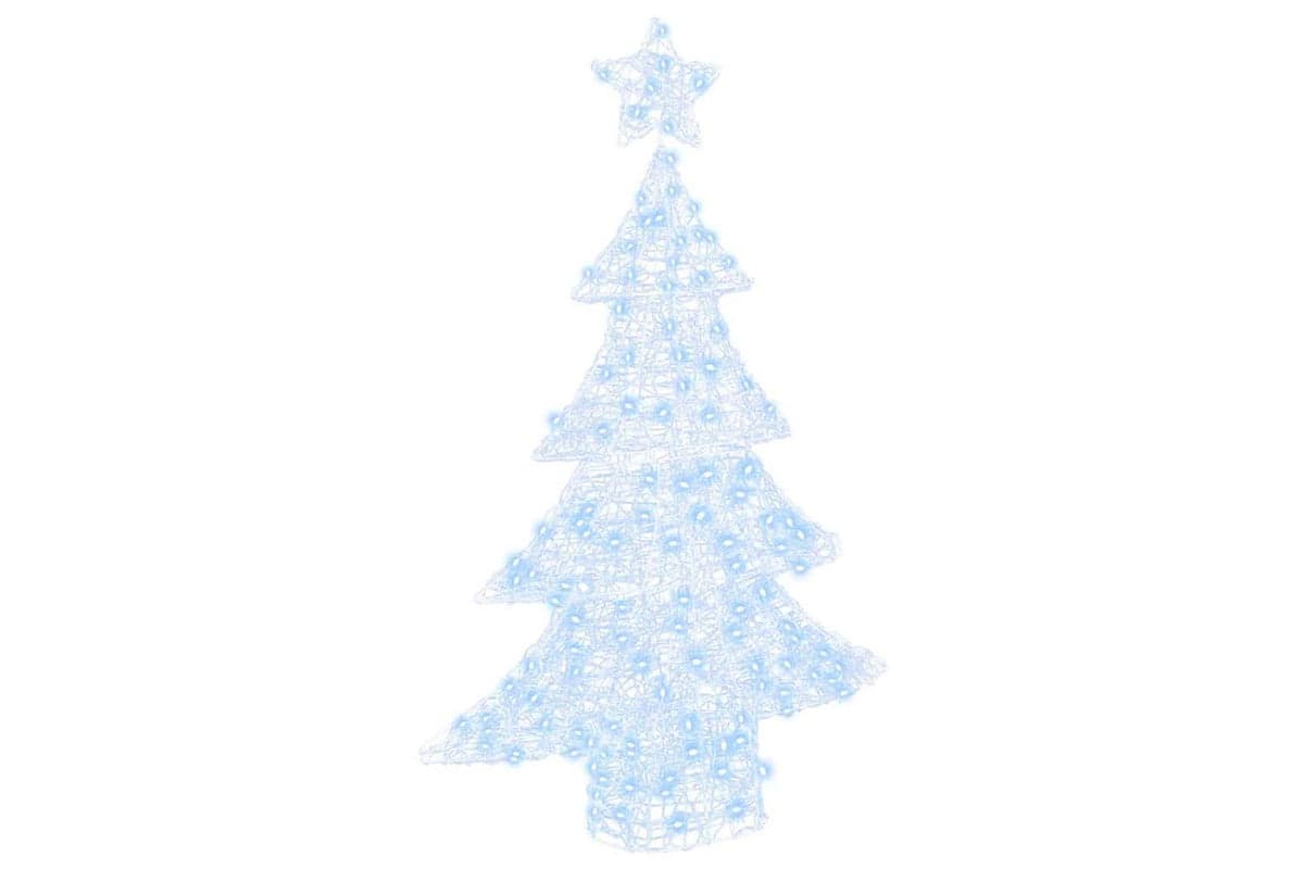 Vidaxl Christmas Tree With 100 Leds Cold White 120 Cm Acrylic