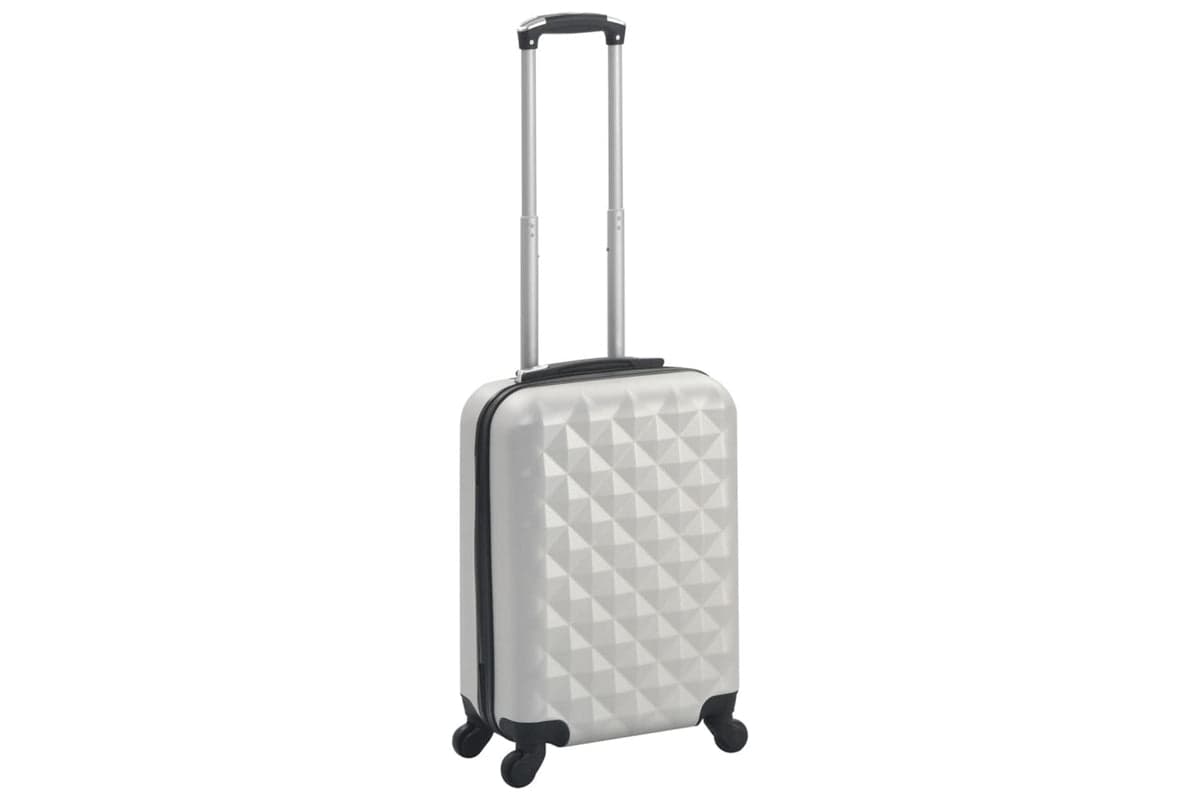 vidaXL 91892 Hardcase Trolley Bright Silver Abs