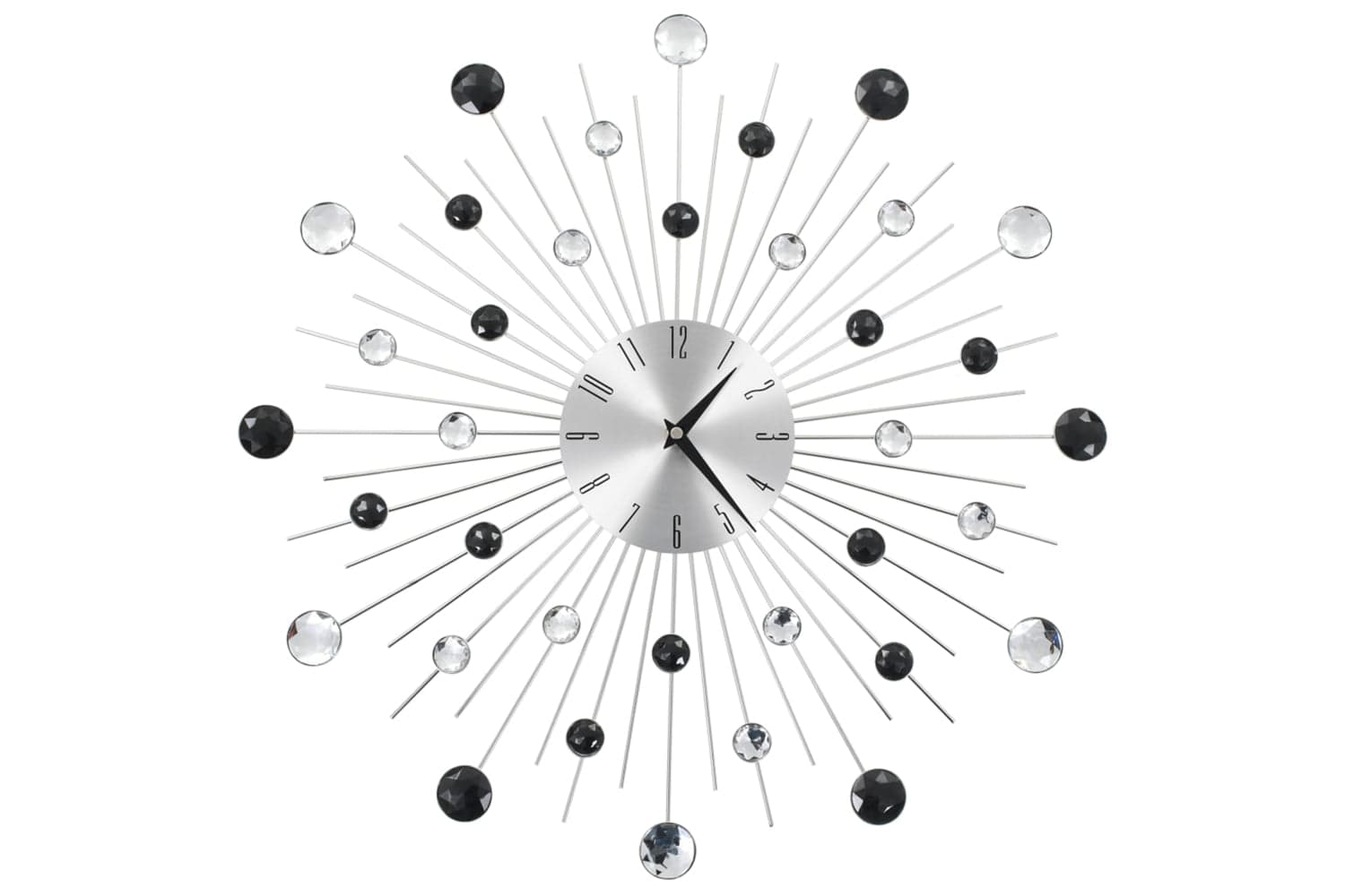Vidaxl 50641 Wall Clock Modern Design 50 cm | Silver