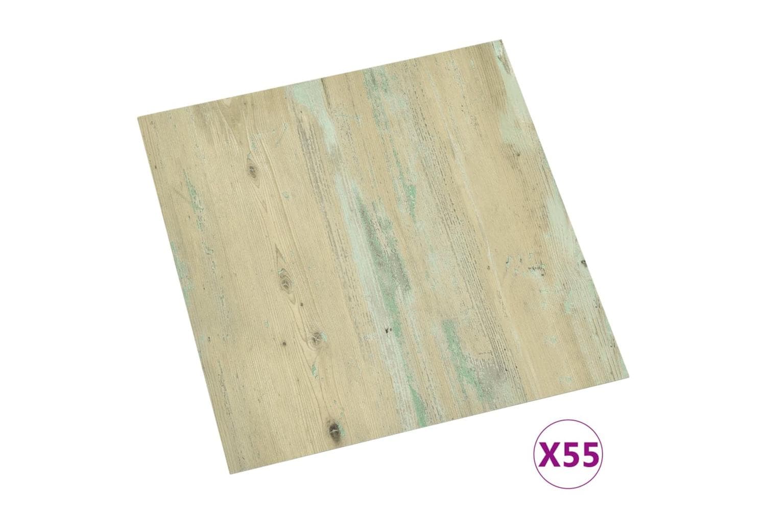 Vidaxl Self-adhesive Flooring Planks 55 Pcs Pvc 5.11 Sq M Light Brown