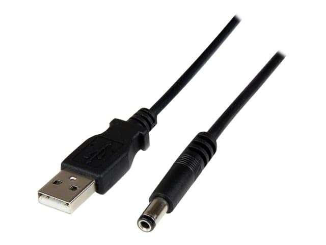 STARTECH.COM - StarTech 1m USB to Type N Barrel 5V DC Power Cable - USB A to 5.5mm DC - 1 Meter USB to 5.5mm DC Plug (USB2TYPEN1M) - power cable - USB (power only) to DC jack 5.5 x 2.5 mm - 1 m
