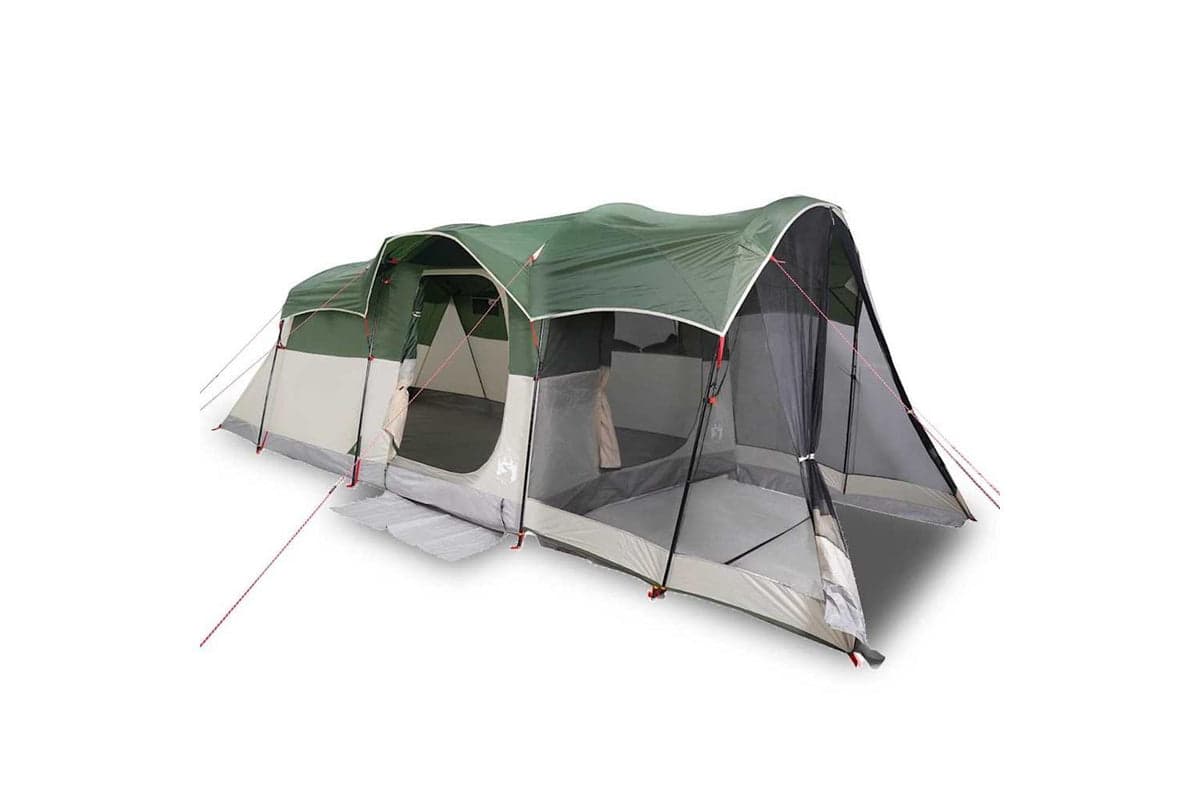 Vidaxl Family Tent Tunnel 8-person Green Waterproof