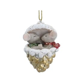 Mice Pinecone Tree Decoration