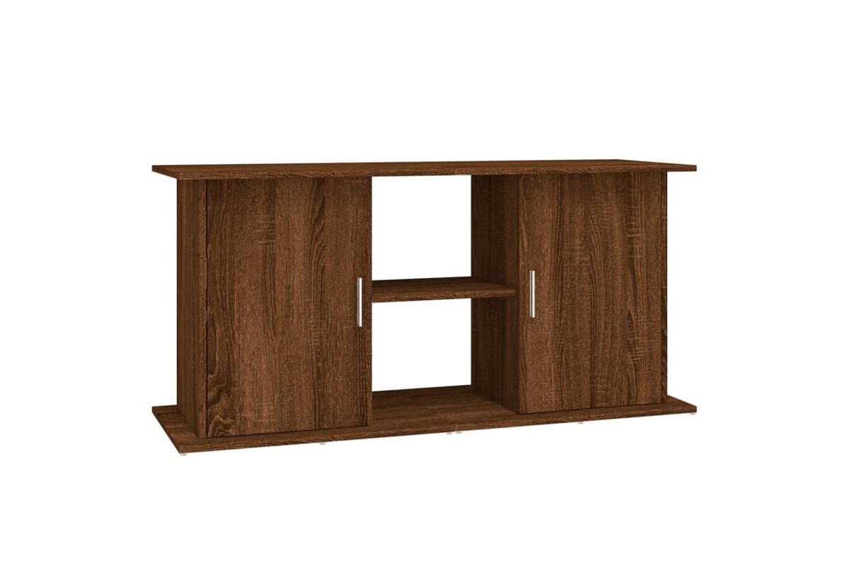 Vidaxl Aquarium Stand Brown Oak 121x41x58 Cm Engineered Wood