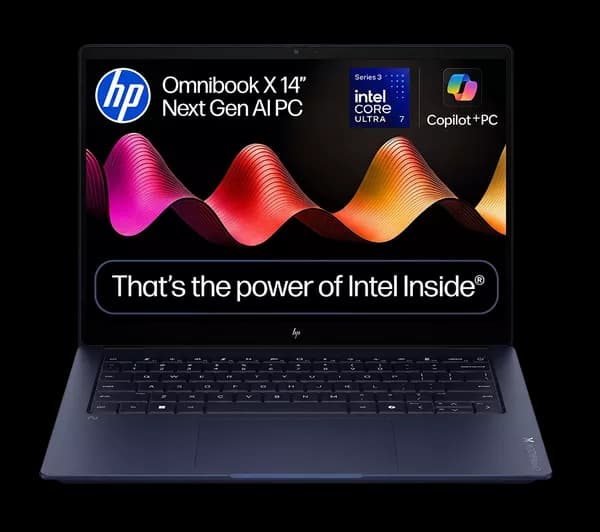 HP OmniBook X NGAI 14" Laptop, Copilot + PC - Intel® Core™ Ultra 7, 1 TB SSD, Atmospheric Blue