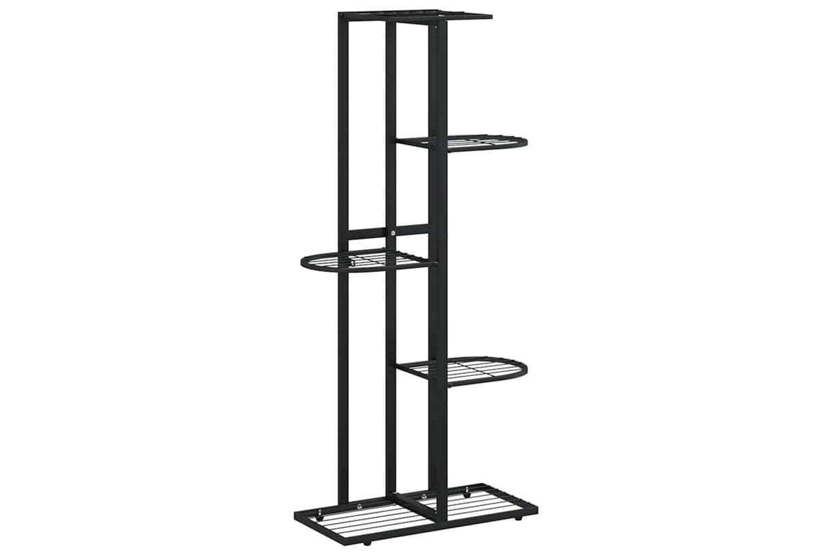 vidaXL 336110 5-floor Flower Stand 43x22x98cm Black Metal