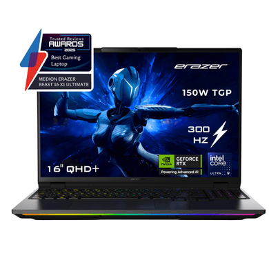 Medion ERAZER Beast 16 X1 Intel Core Ultra 9 32GB RAM 1TB SSD RTX 5080 300Hz 16 Inch Windows 11 Gaming Laptop