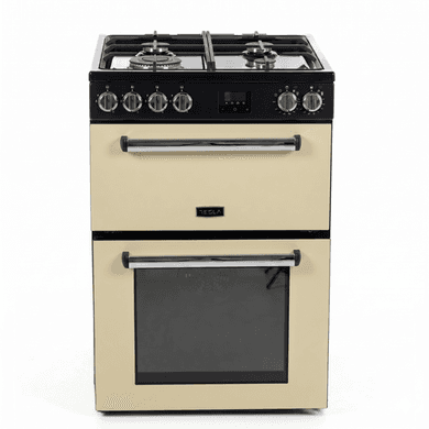 Tesla Series 3 60cm Dual Fuel Cooker - Cream