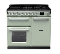 Rangemaster Estel Deluxe 100cm Dual Fuel Range Cooker - Mint with Chrome Trim | ESDL100DFPMNT/CM1