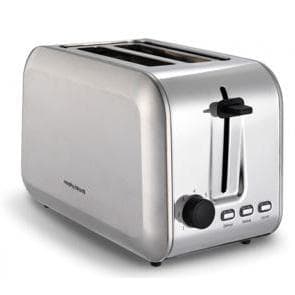 MORPHY            2 SLICE BRUSHED AND POLISHED STEEL TOASTER