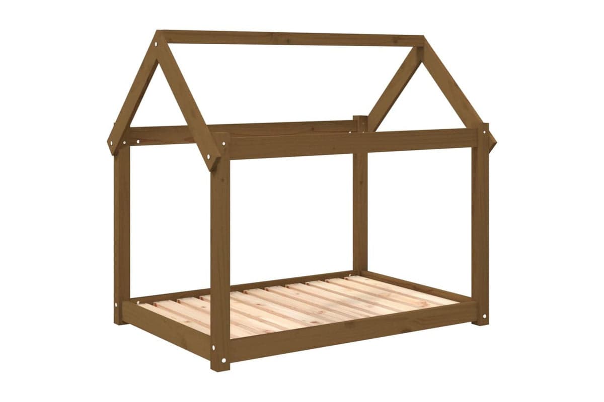 Dog Bed Honey Brown 101x70x90 Cm Solid Wood Pine