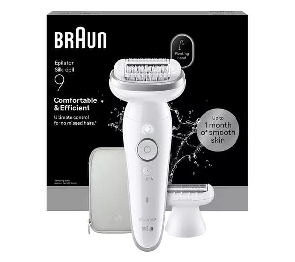 BRAUN Silk-épil 9 Flex 9 3D SE9-030 Wet & Dry Epilator - Silver