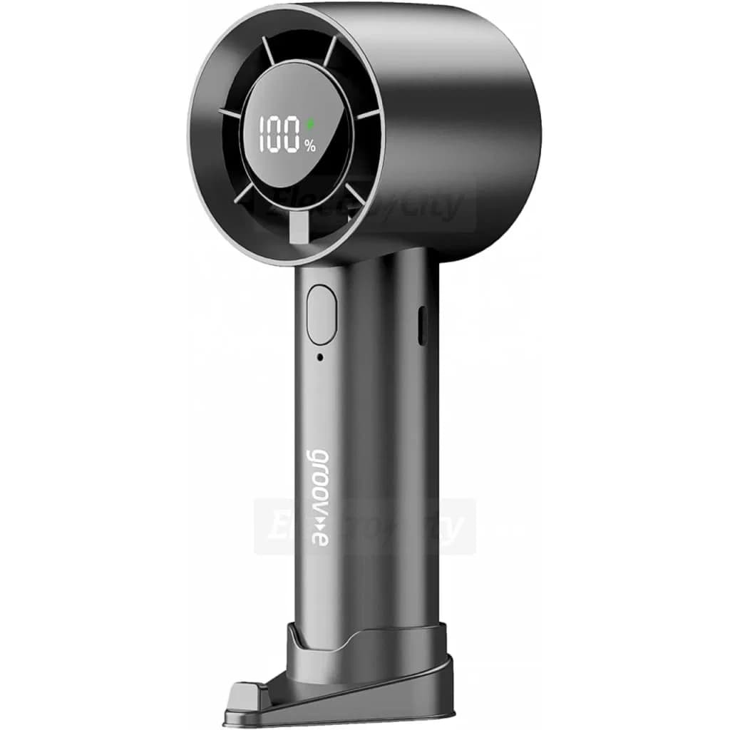 Groov-e Coola Air Portable Handheld Rechargeable Fan | Grey