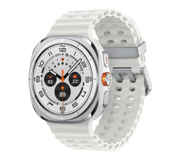 SAMSUNG Galaxy Watch Ultra (2025) LTE with Bixby - Titanium White, 47 mm