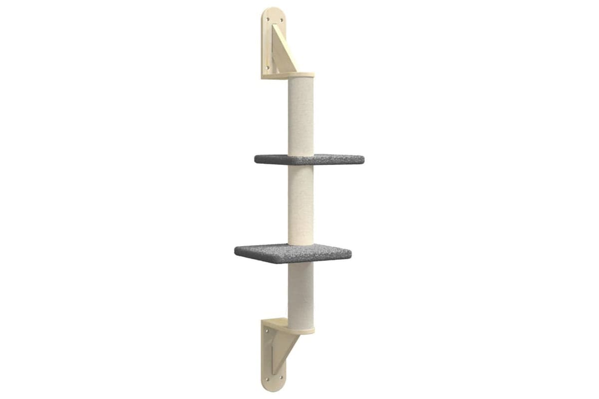 Vidaxl Wall-mounted Cat Tree With Scratching Post Dark Grey 108 Cm