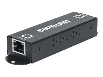 INTELLINET - Gigabit High-Power PoE+ Extender Repeater, IEEE 802.3at/af Power over Ethernet (PoE+/PoE), metal - repeater - 10Mb LAN, 100Mb LAN, 1GbE