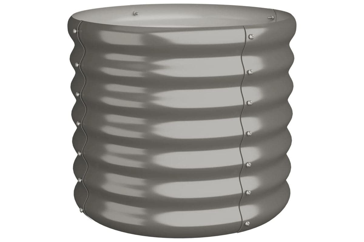 vidaXL 318844 Garden Planter Powder-coated Steel 40x40x36cm Grey
