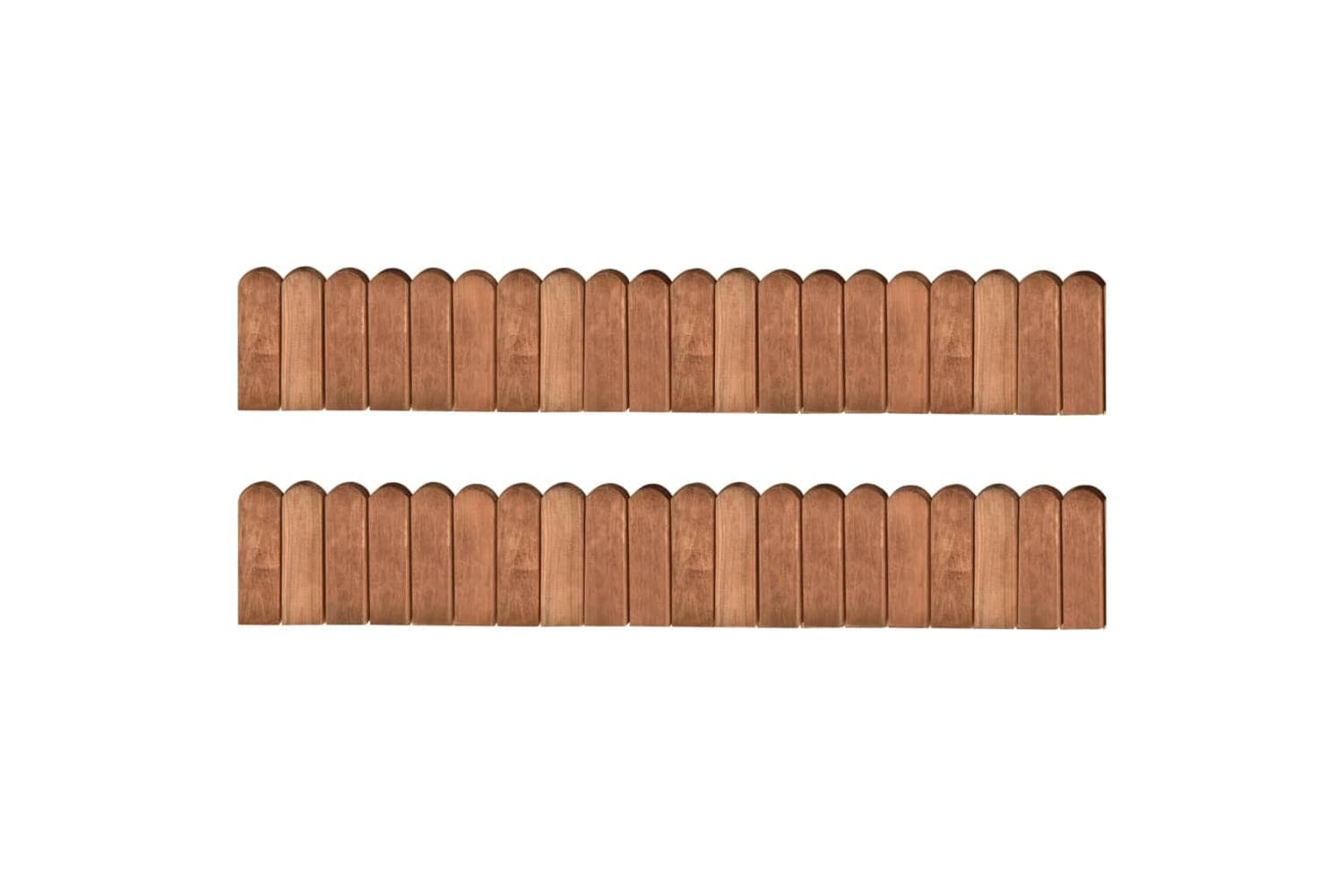 vidaXL Border Rolls 2 Pcs 120cm Impregnated Pinewood