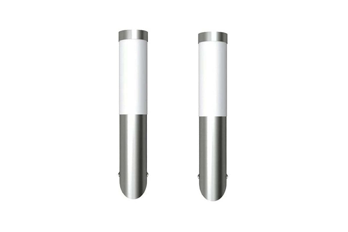 Vidaxl Outdoor Wall Lights 2 Pcs Stainless Steel