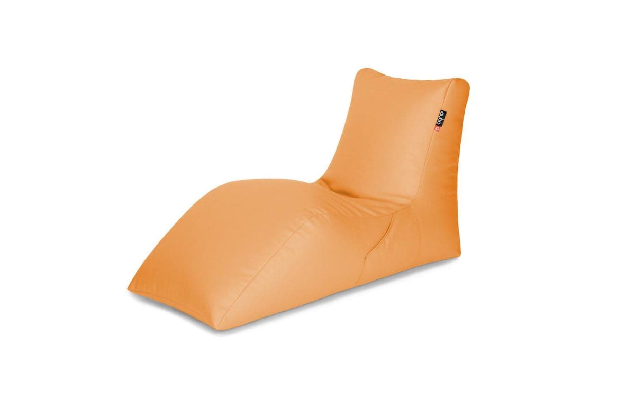 Qubo | Lounger | Soft Fit Bean Bag | Papaya