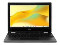 ACER - Chromebook Spin 311 R725T-TCO - Flip design - Kompanio 540 - MT8189GV/AZ / up to 2.6 GHz - Chrome OS - Mali-G57 MC2 - 8 GB RAM - 128 GB eMMC - 11.6" IPS touchscreen 1366 x 768 - Wi-Fi 6E - shale black - kbd: UK