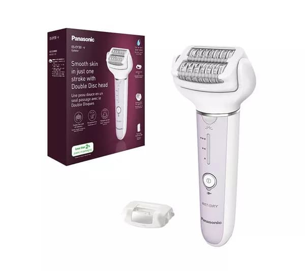 PANASONIC ES-EY30-V511 Double Disc Wet & Dry Epilator - Violet
