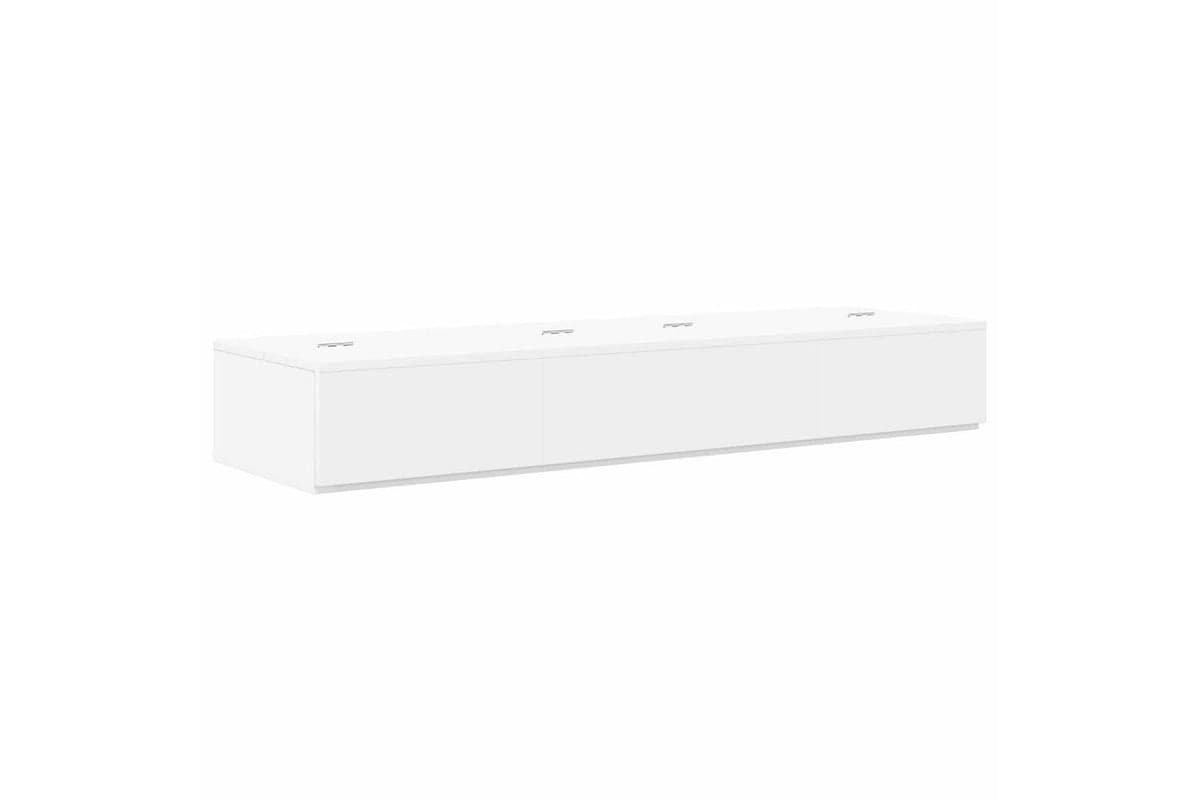 Vidaxl Studio Desk White 110 X 40 X 195 Cm Engineered Wood