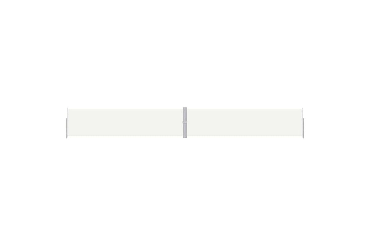 vidaXL Retractable Side Awning Cream 160x1200cm