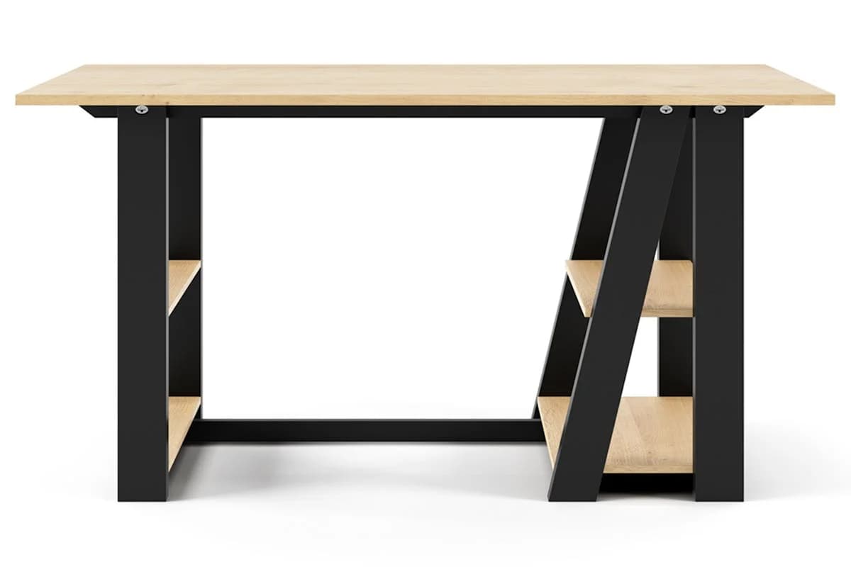 Dorel Penzance Desk | Light Brown/Black