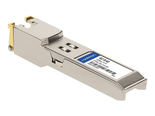 ADDON NETWORKING - AddOn Cisco GLC-TE Compatible SFP Transceiver - SFP (mini-GBIC) transceiver module - 1GbE - 1000Base-T - RJ-45 - up to 100 m - for Cisco Catalyst ESS9300, Integrated Services Router 11XX, Nexus 7700 F3-Series, 93XX, 93XXX