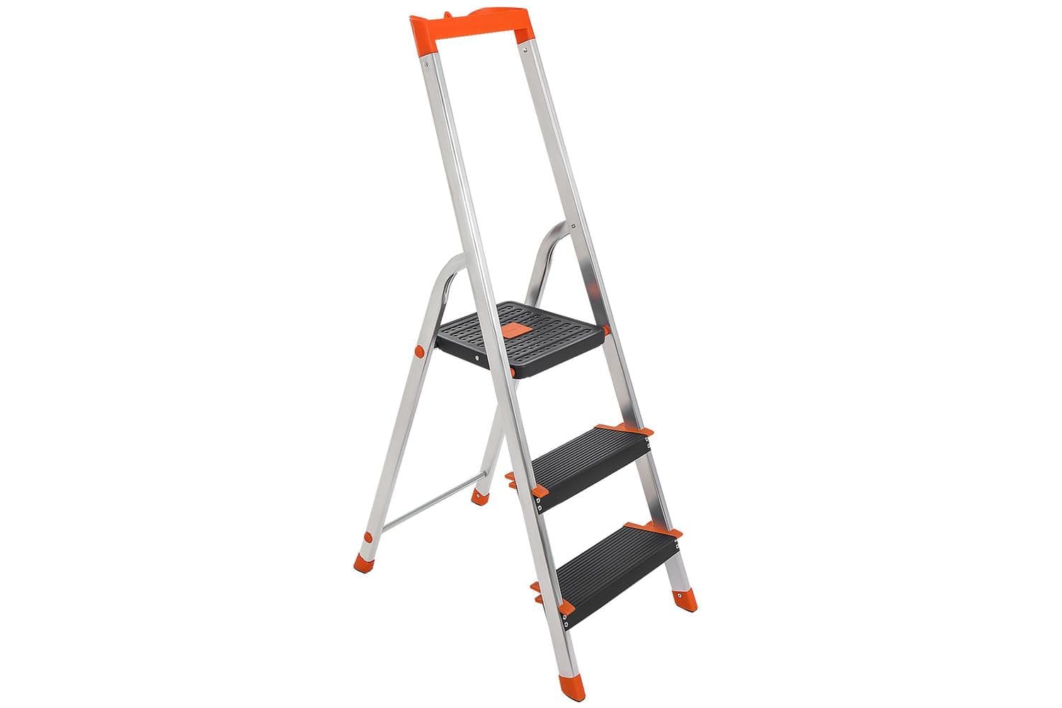 3 Step Ladder | Folding Step Stool | Aluminium | 41.8 X 68.7 X 123 Cm