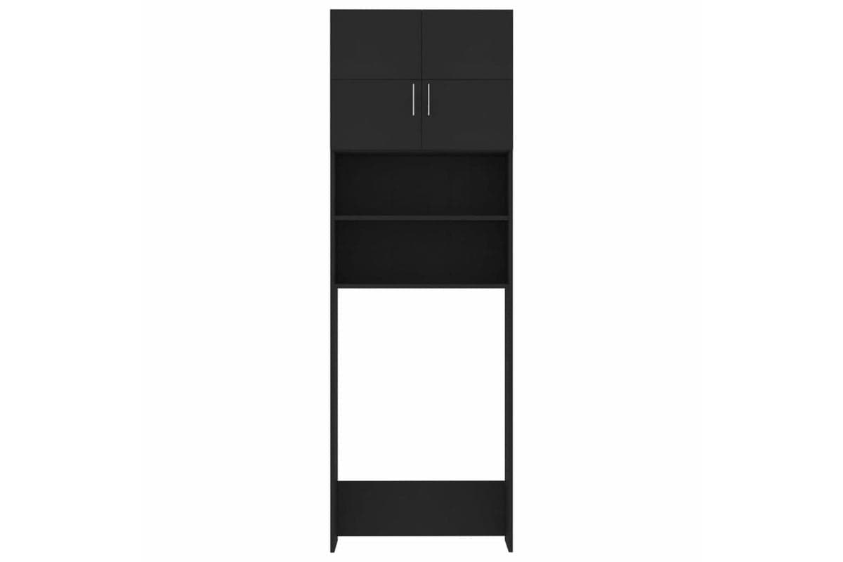 Vidaxl 3055637 Washing Machine Cabinet Set Black Engineered Wood