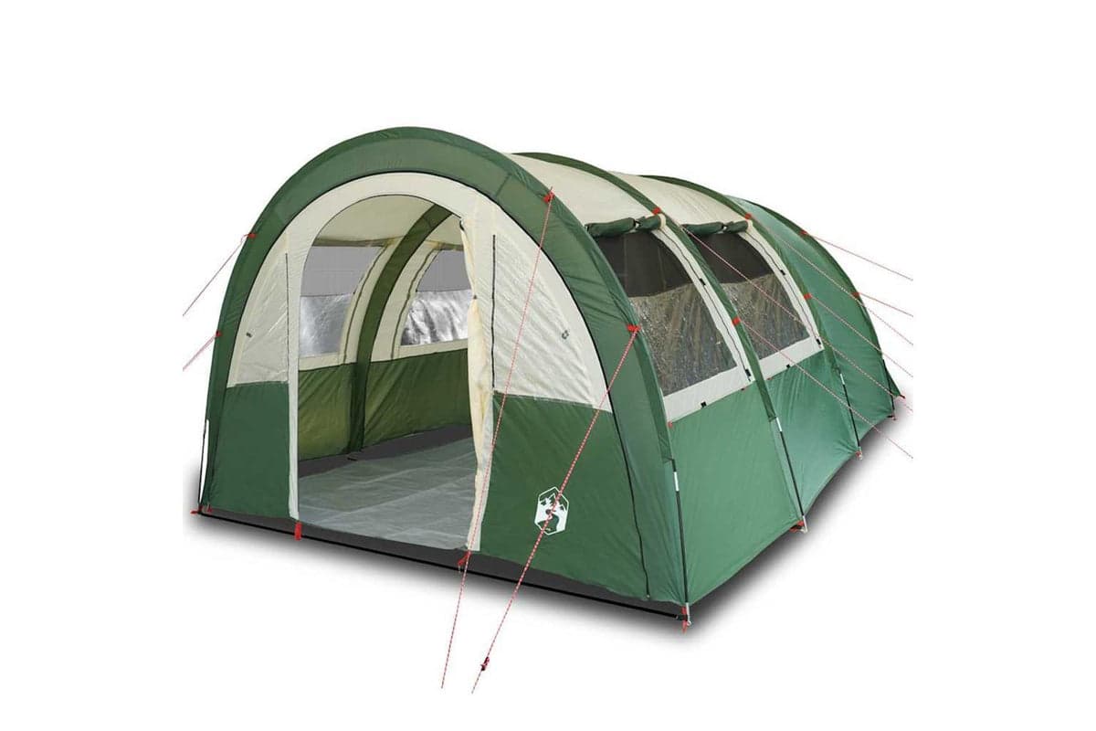 Vidaxl Camping Tent Tunnel 4-person Green Waterproof